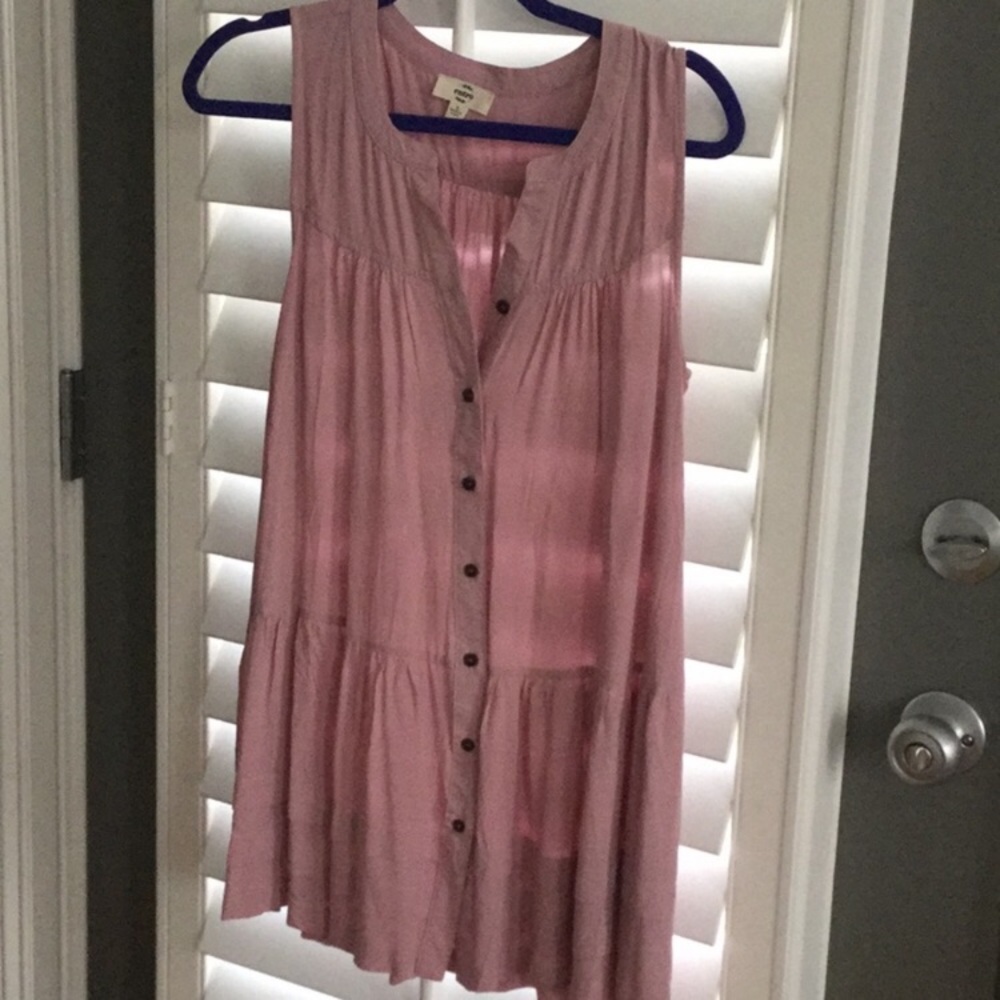 Entro pink sleeveless tunic